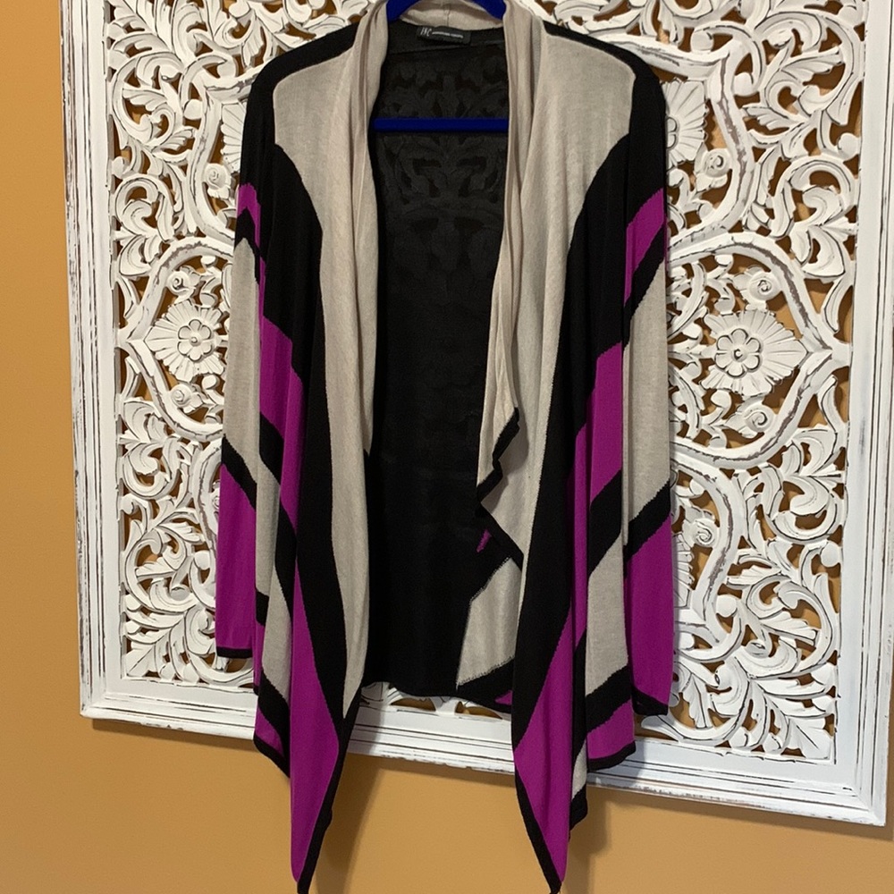Color block cardigan